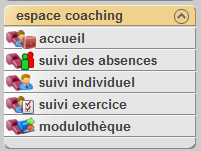Bloc espace coaching