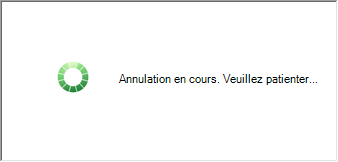 Annulation en cours