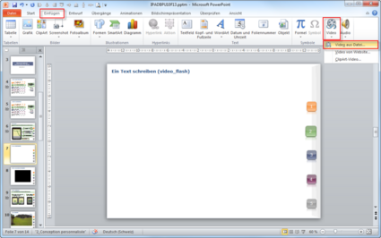 Einfügen > Video