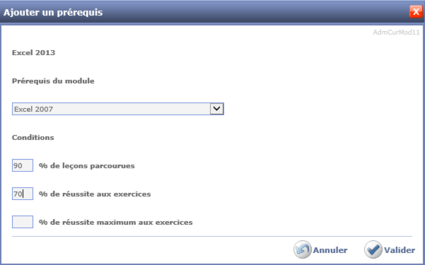 Ajouter un prérequis