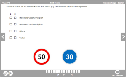 Checkbox Frage-2 Spalten