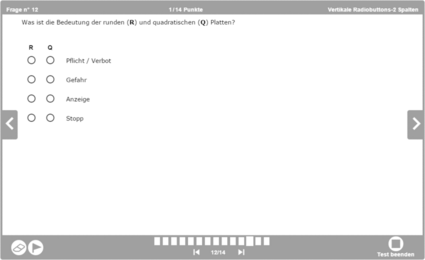 Vertikale Radiobuttons-2 Spalten
