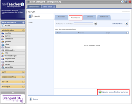 Ajouter un modérateur au forum