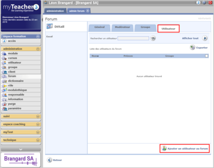 Ajouter un utilisateur au forum