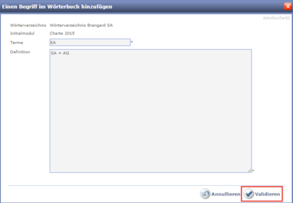 Ein Begriff dem Wörterverzeichnis hinzufügen