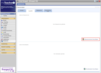 Ein Klassenzimmer hinzufügen