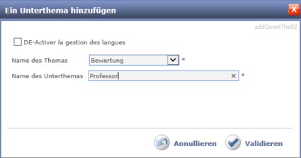 Ein Unterthema hinzufügen