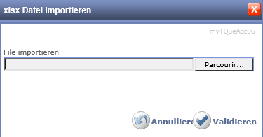 Eine Excel-Datei importieren