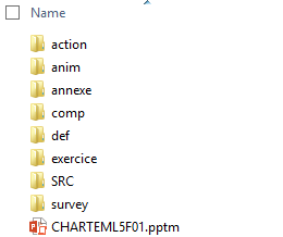 Basisordner eines Schulungsmoduls