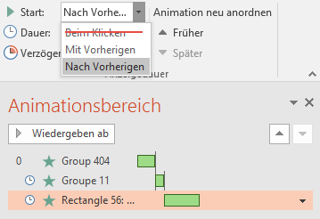 Benutzerdefinierte Animation