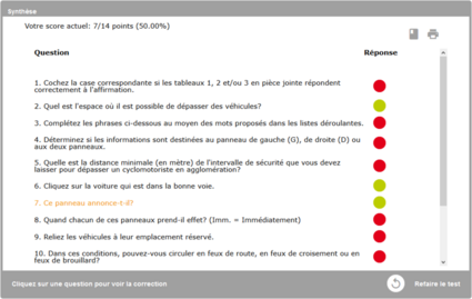 Voir la correction de la question