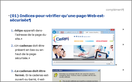 Extrait du fichier comp.docm