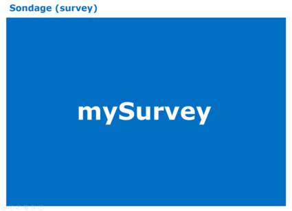 Diapositive d'intégration d'un sondage myTest