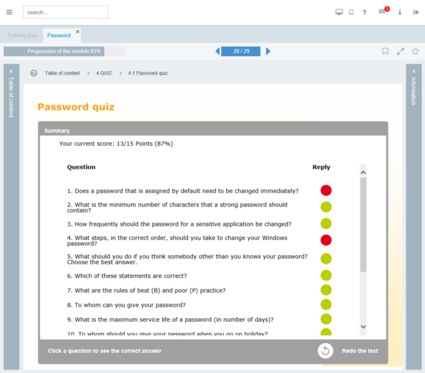 Synthesis of the questions