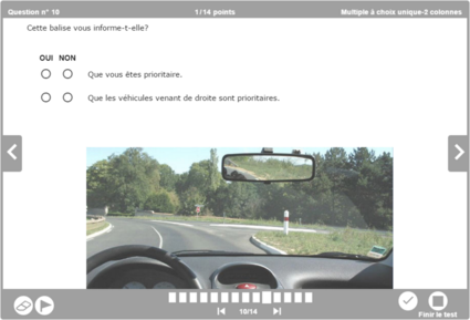 Multiple question to one and only choice (2 columns)