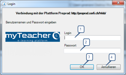 Login Fenster