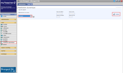 suivi>restitution dynamique