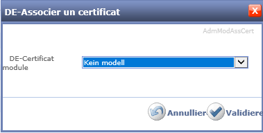 Wahl des Zertifikats