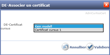 Wahl des Zertifikats