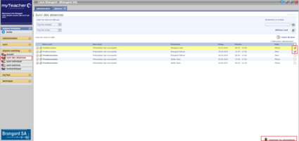 Imprimer les attestations