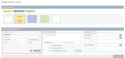 Détails d'un module en ligne