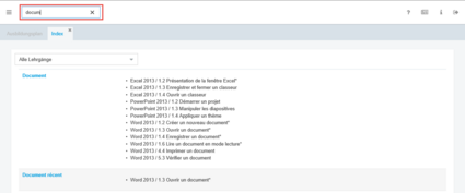 Suchen Sie nach einem Indexbegriff