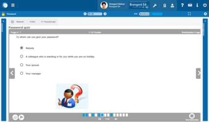 Übung innerhalb eines Moduls