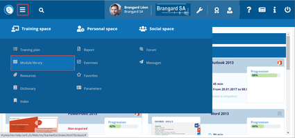 Module library access