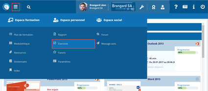 Accès aux exercices