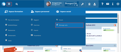 Accès aux messages automatiques
