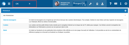 Suchen Sie im Wörterbuch