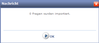 Beim Import eines myTest-Sondierungsmoduls in das Quiz