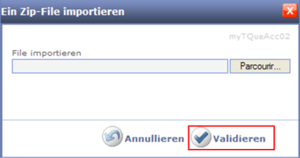 Ein Zip-File importieren