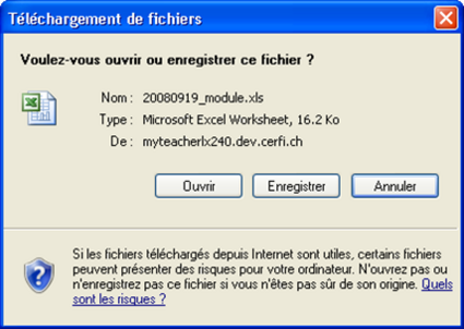 Téléchargement de fichiers