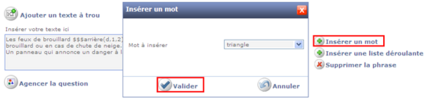 Insérer un mot