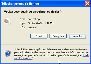 Téléchargement de fichiers