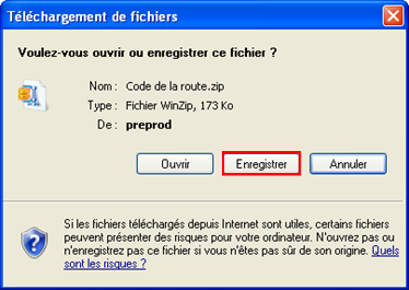 Téléchargement de fichiers