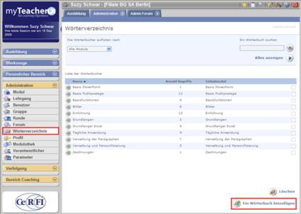 Liste der Wörterbücher