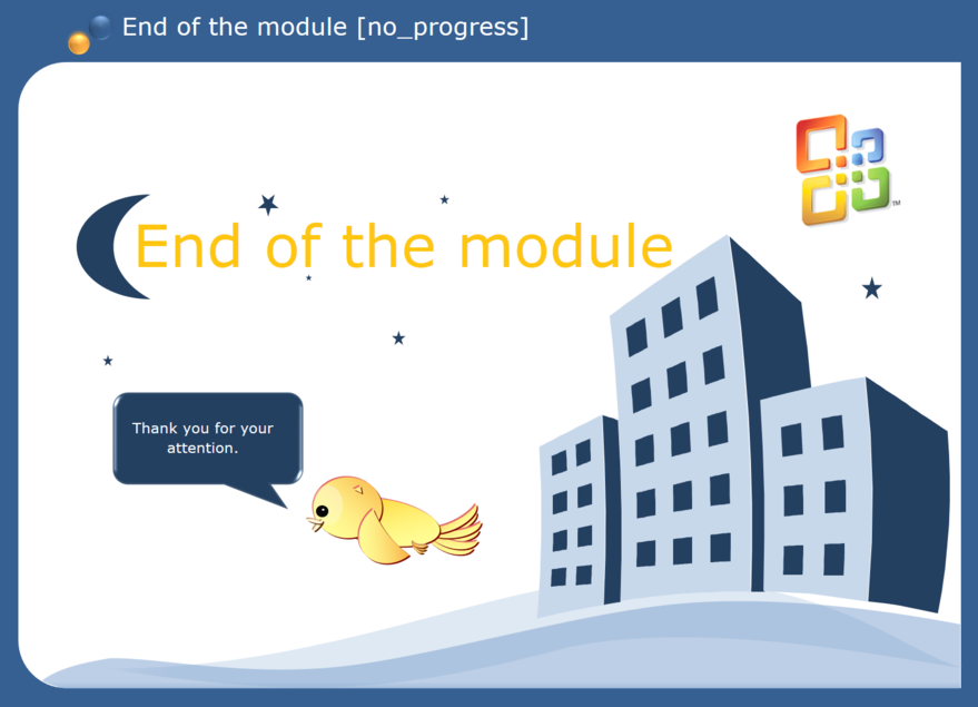Slides of end lesson