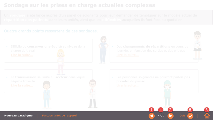 Sample lesson with integrated navigation